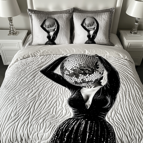 Disco Woman 3-Piece Quilted Bedding Set GFTOAB2010