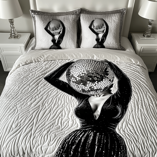 Disco Woman 3-Piece Quilted Bedding Set GFTOAB2010