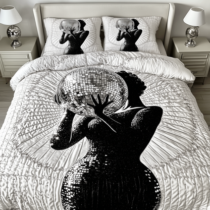 Disco Woman 3-Piece Quilted Bedding Set GFTOAB2012