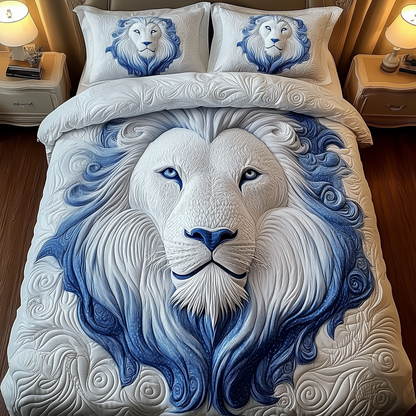 Majestic Lion 3-Piece Quilted Bedding Set GFTOAB2018
