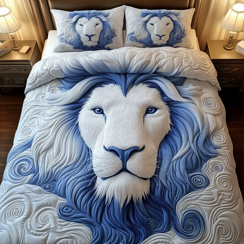 Majestic Lion 3-Piece Quilted Bedding Set GFTOAB2019