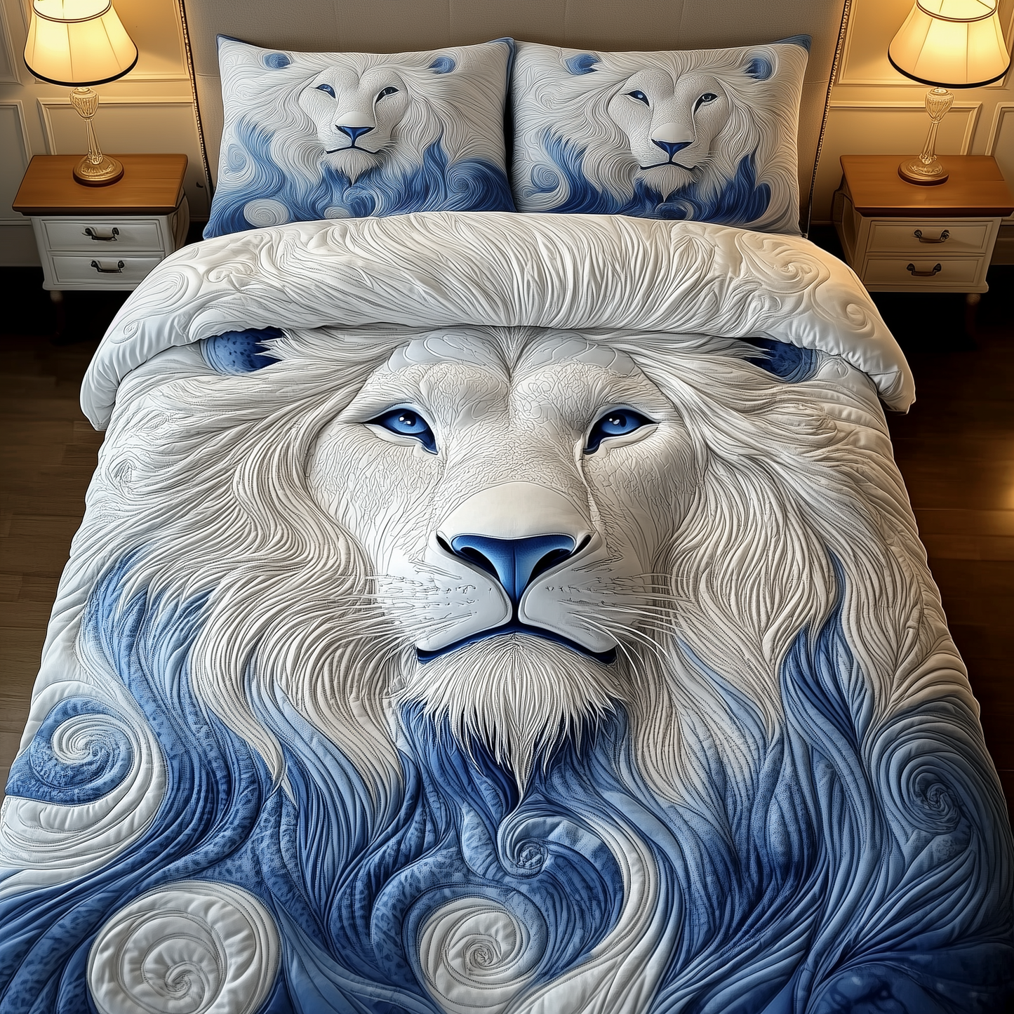 Majestic Lion 3-Piece Quilted Bedding Set GFTOAB2020