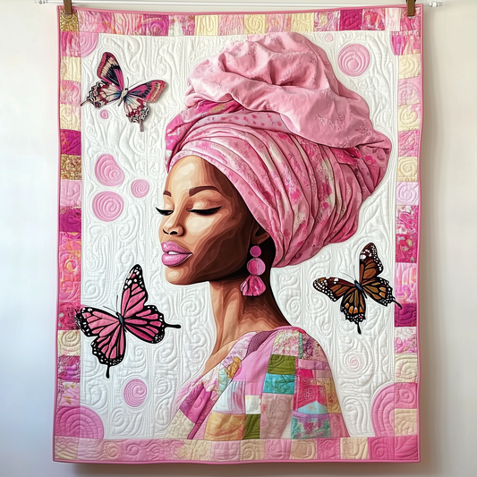 Butterflies Woman Quilted Blanket GFTOAB2039