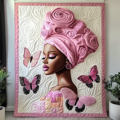 Butterflies Woman Quilted Blanket GFTOAB2043
