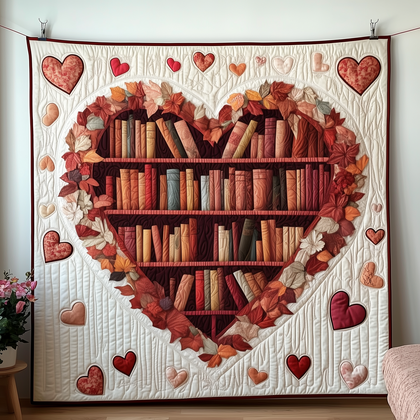 Love Books Quilted Blanket GFTOAB2098