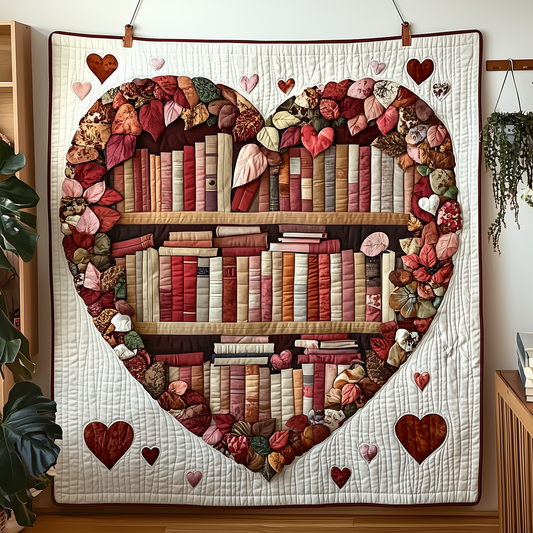 Love Books Quilted Blanket GFTOAB2101