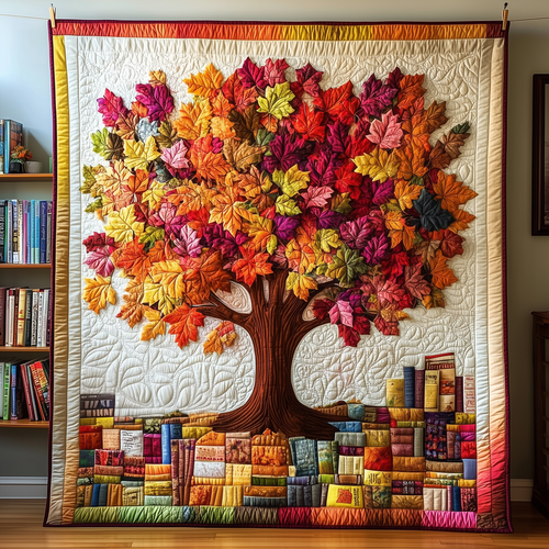 Tree of Books Quilted Blanket GFTOAB2104