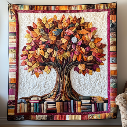 Tree of Books Quilted Blanket GFTOAB2106