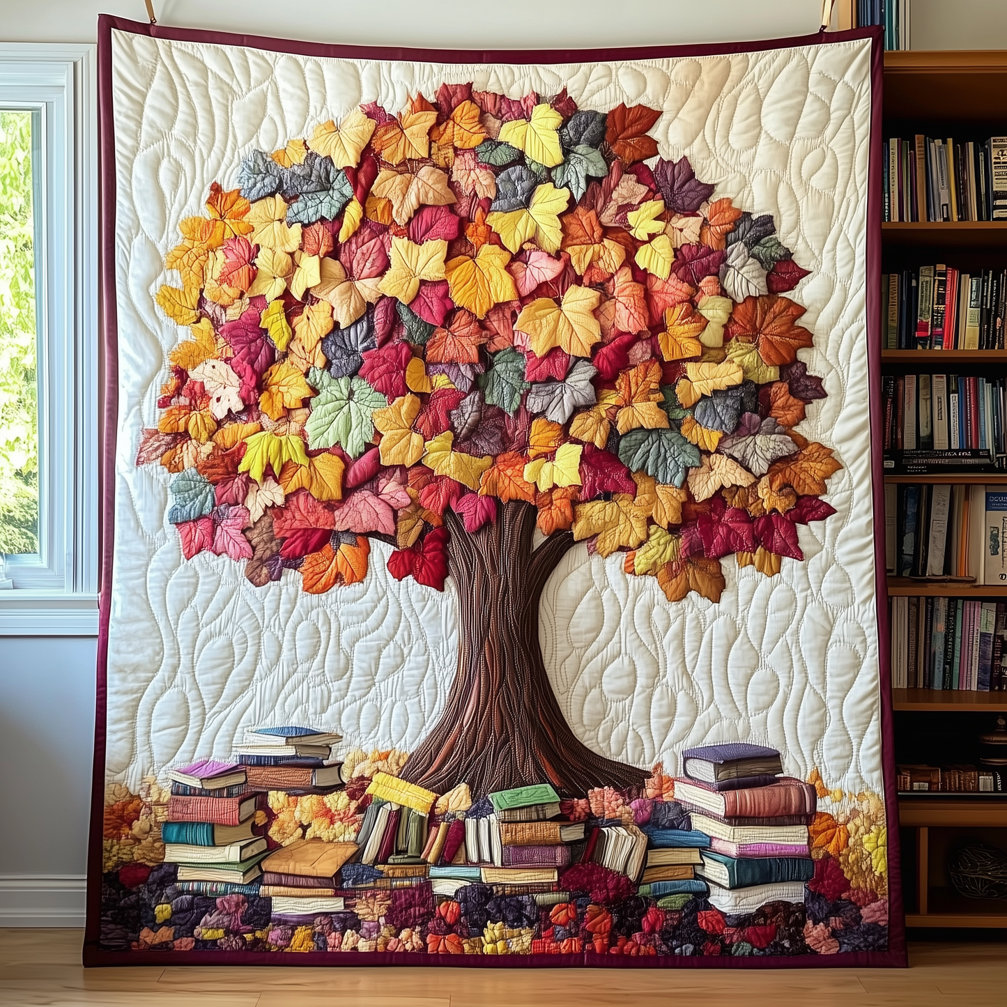 Tree of Books Quilted Blanket GFTOAB2107
