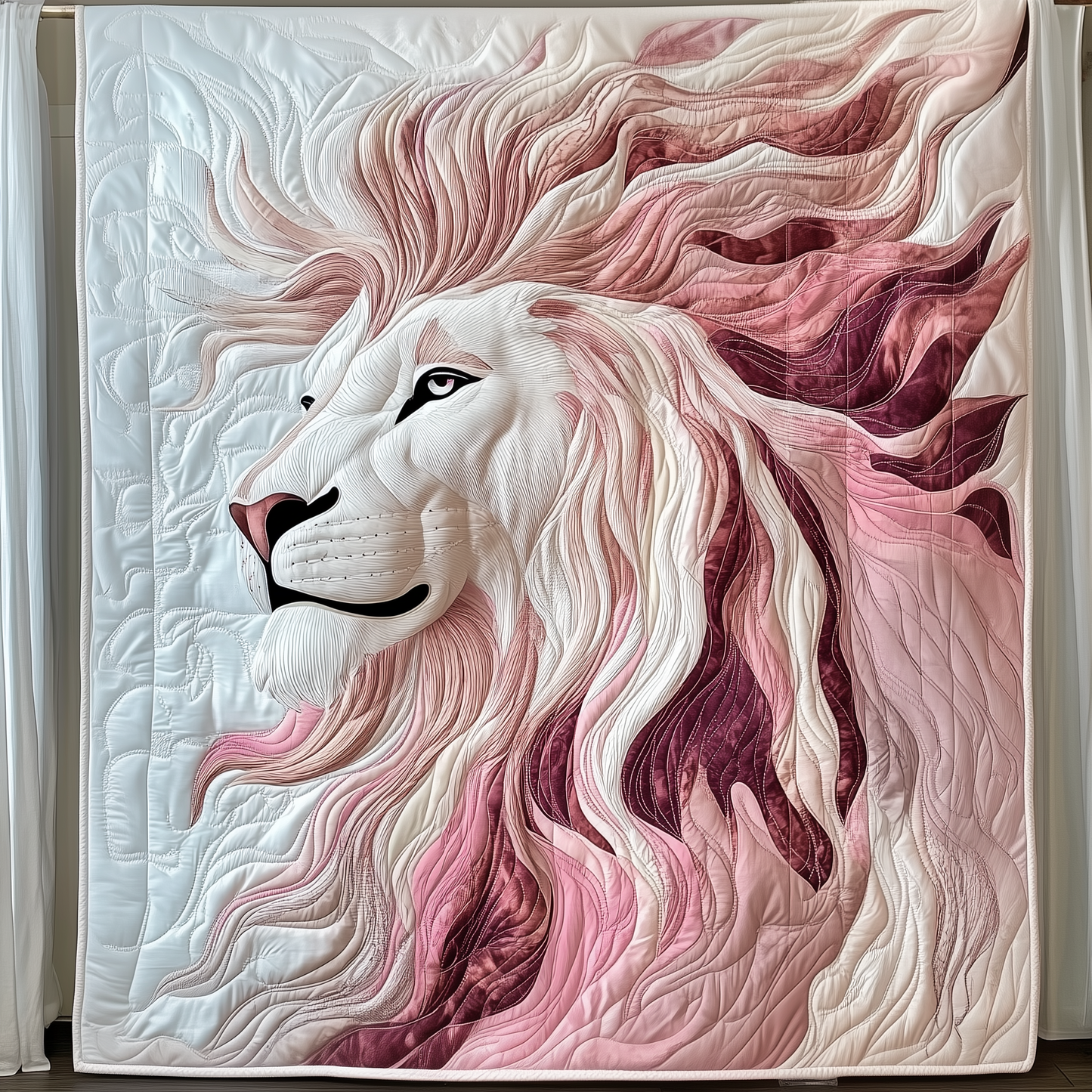 Elegant Lion Quilted Blanket GFTOAB2140