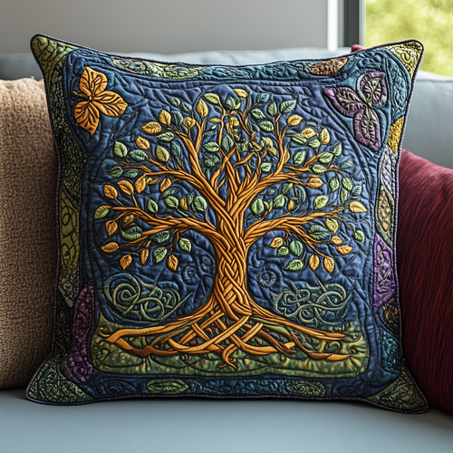 Tree Of Life Quilted Pillow Case GFTOAB2386