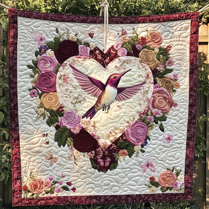 Hummingbird Love Quilted Blanket GFTOAB2550