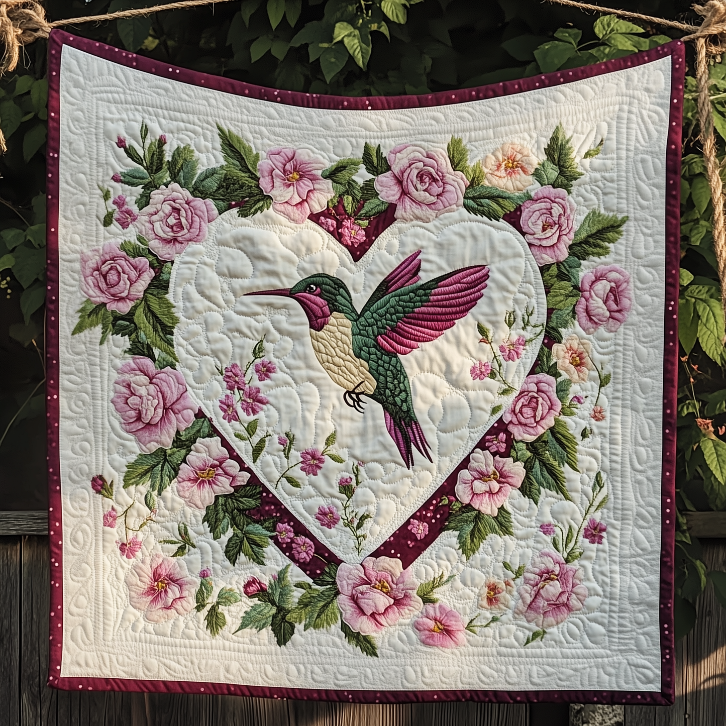 Hummingbird Love Quilted Blanket GFTOAB2551