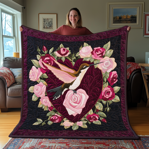 Hummingbird Love Quilted Blanket GFTOAB2552