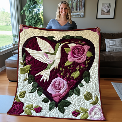 Hummingbird Love Quilted Blanket GFTOAB2554