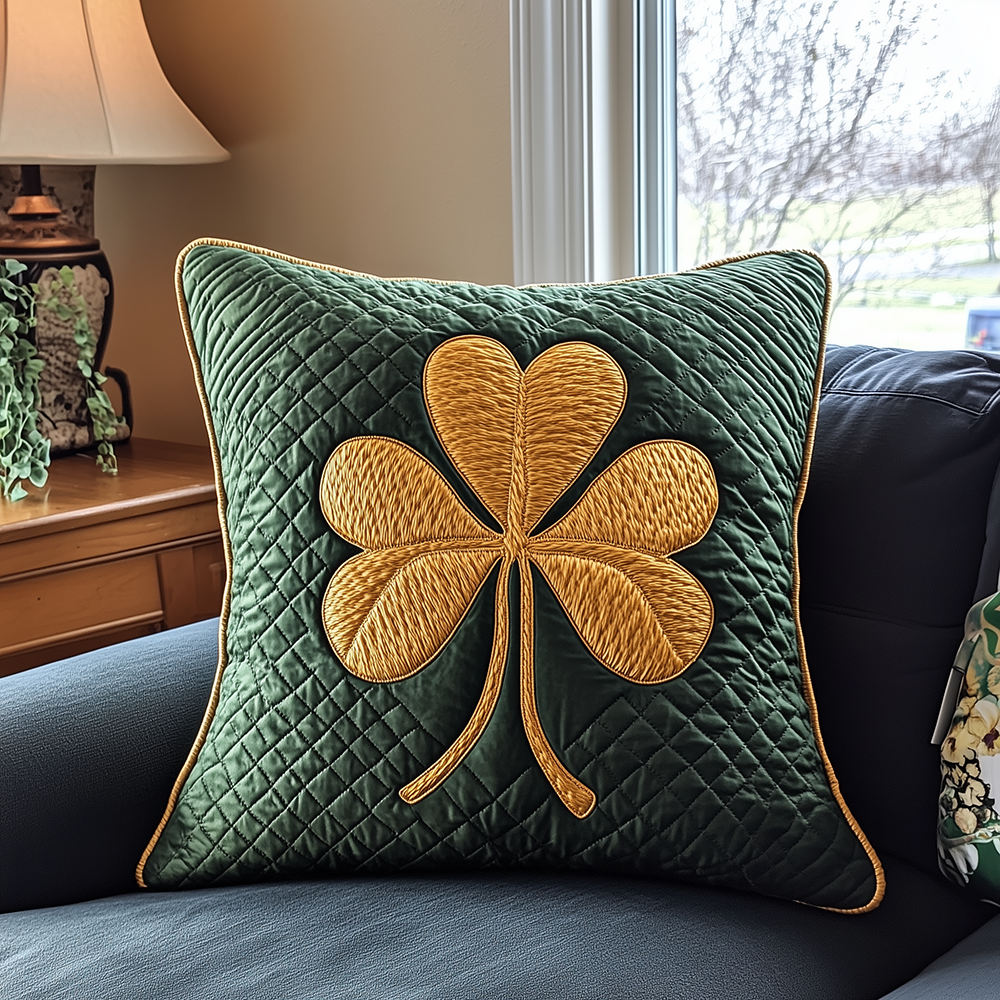 Irish Shamrock Quilted Pillow Case GFTOAB2705