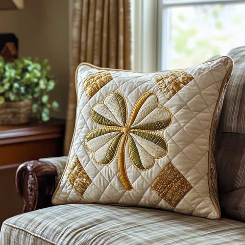Irish Shamrock Quilted Pillow Case GFTOAB2713
