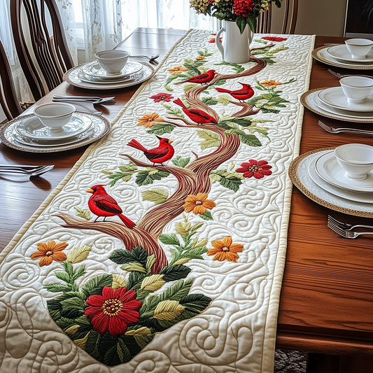 Spring Cardinals Quilted Table Runner GFTOAB2720
