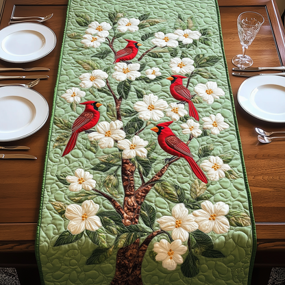 Spring Cardinals Quilted Table Runner GFTOAB2722
