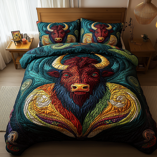 Icon of the West 3-Piece Quilted Bedding Set GFTOAB2745