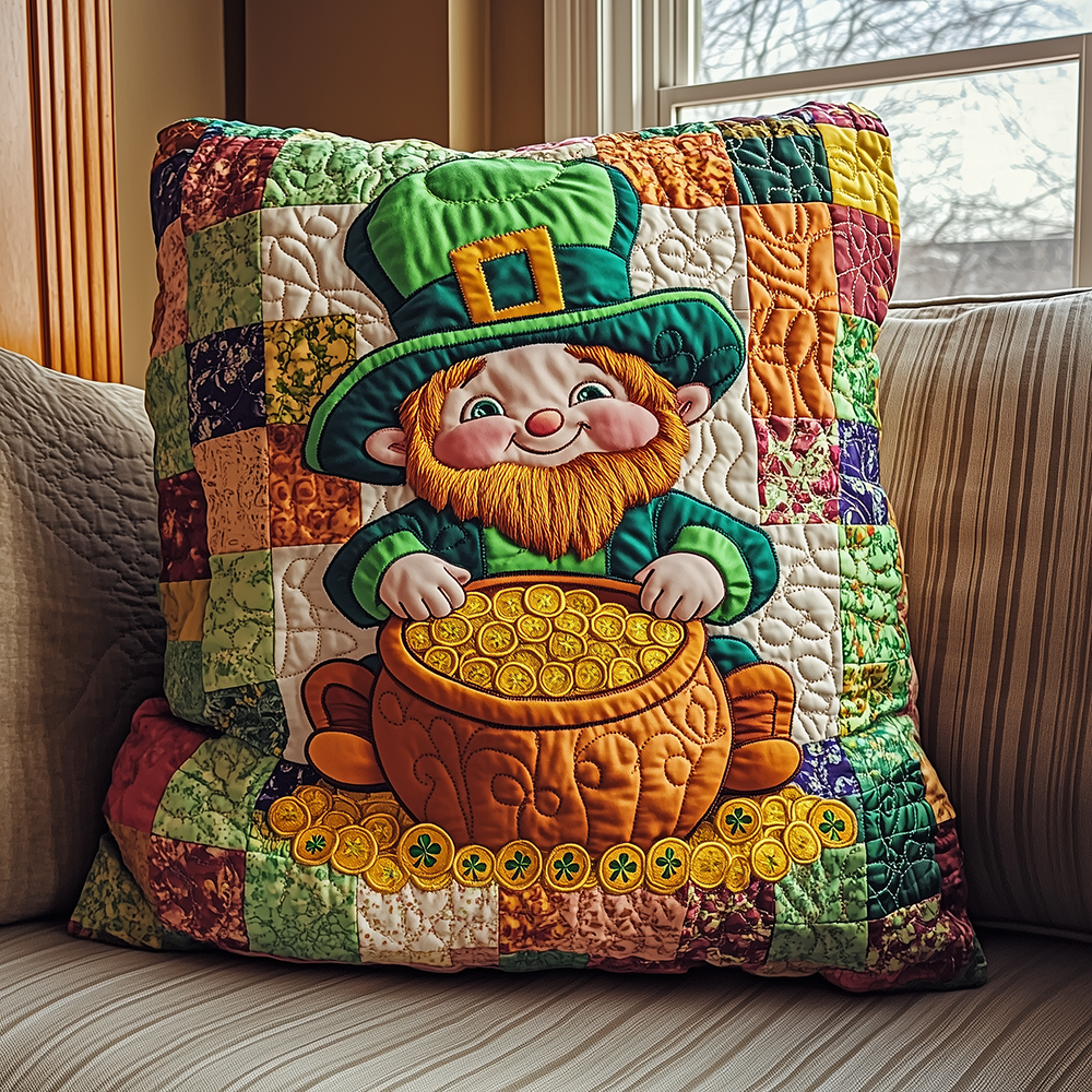 Pot of Gold Keeper Quilted Pillow Case GFTOAB2789