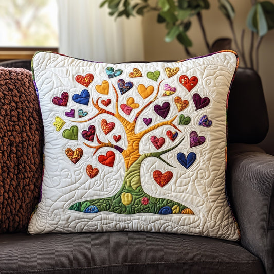 Tree Of Heart Quilted Pillow Case GFTOAB2840