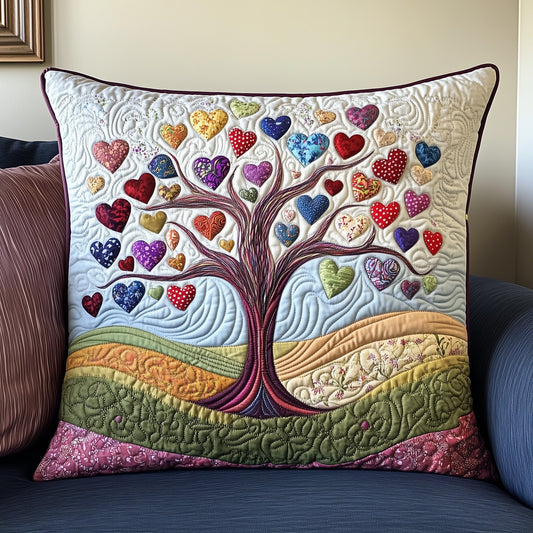 Tree Of Heart Quilted Pillow Case GFTOAB2843