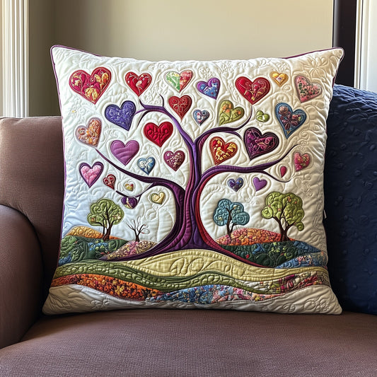 Tree Of Heart Quilted Pillow Case GFTOAB2844