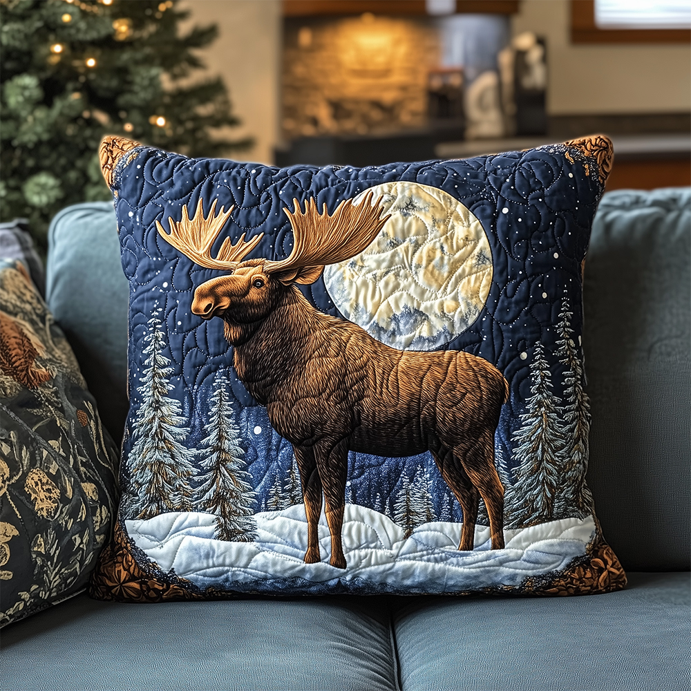 Moose Quilted Pillow Case GFTOAB2881