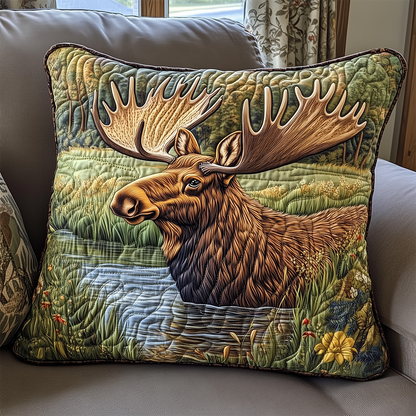 Moose Quilted Pillow Case GFTOAB2884