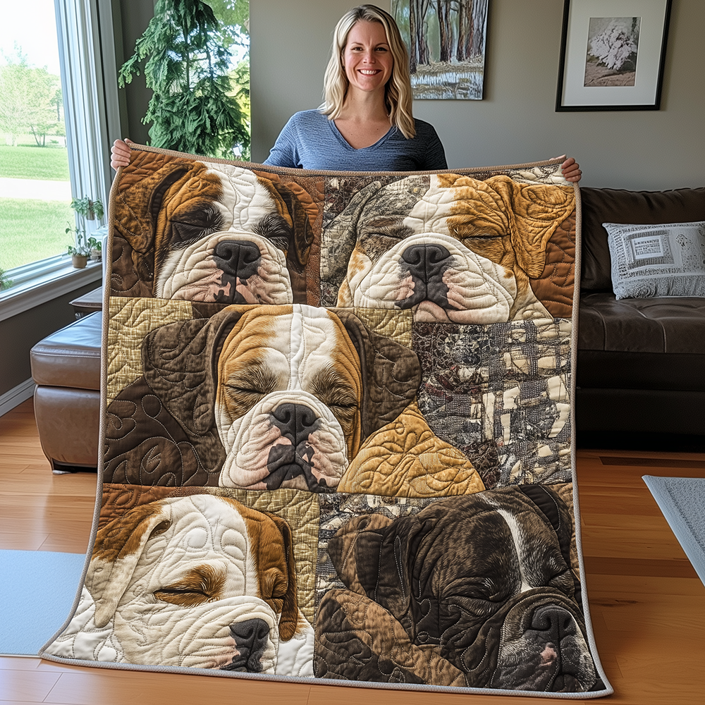 Goodnight Boxer Quilted Blanket GFTOAB2948