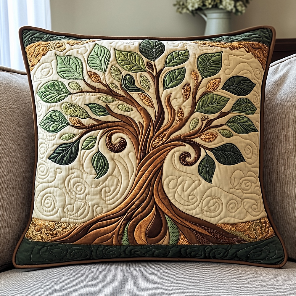 Tree Of Life Quilted Pillow Case GFTOAB2980