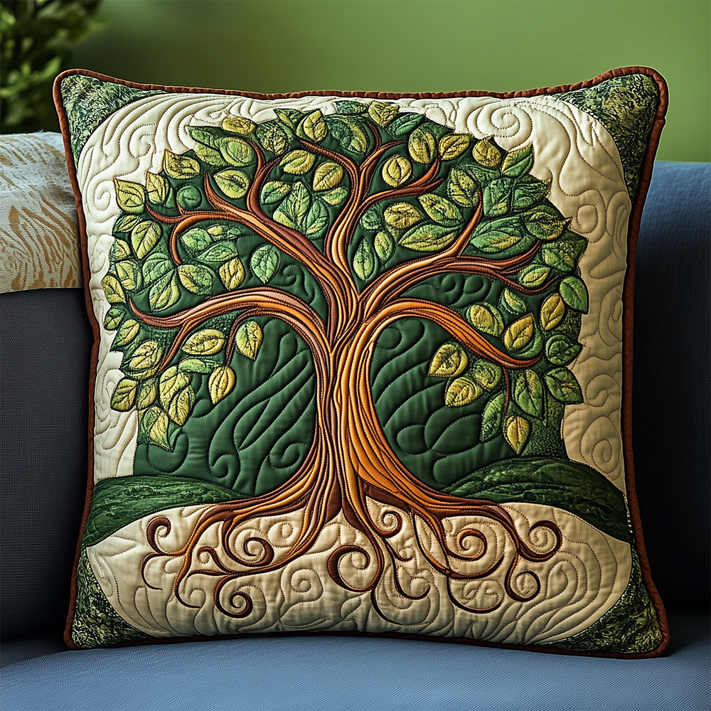 Tree Of Life Quilted Pillow Case GFTOAB2981