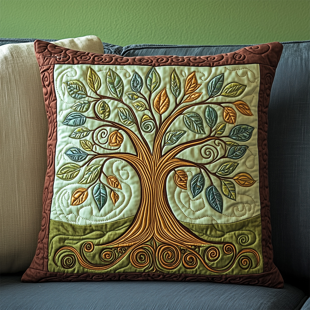 Tree Of Life Quilted Pillow Case GFTOAB2985