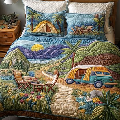 Adventure Awaits 3-Piece Quilted Bedding Set GFTOAB3065