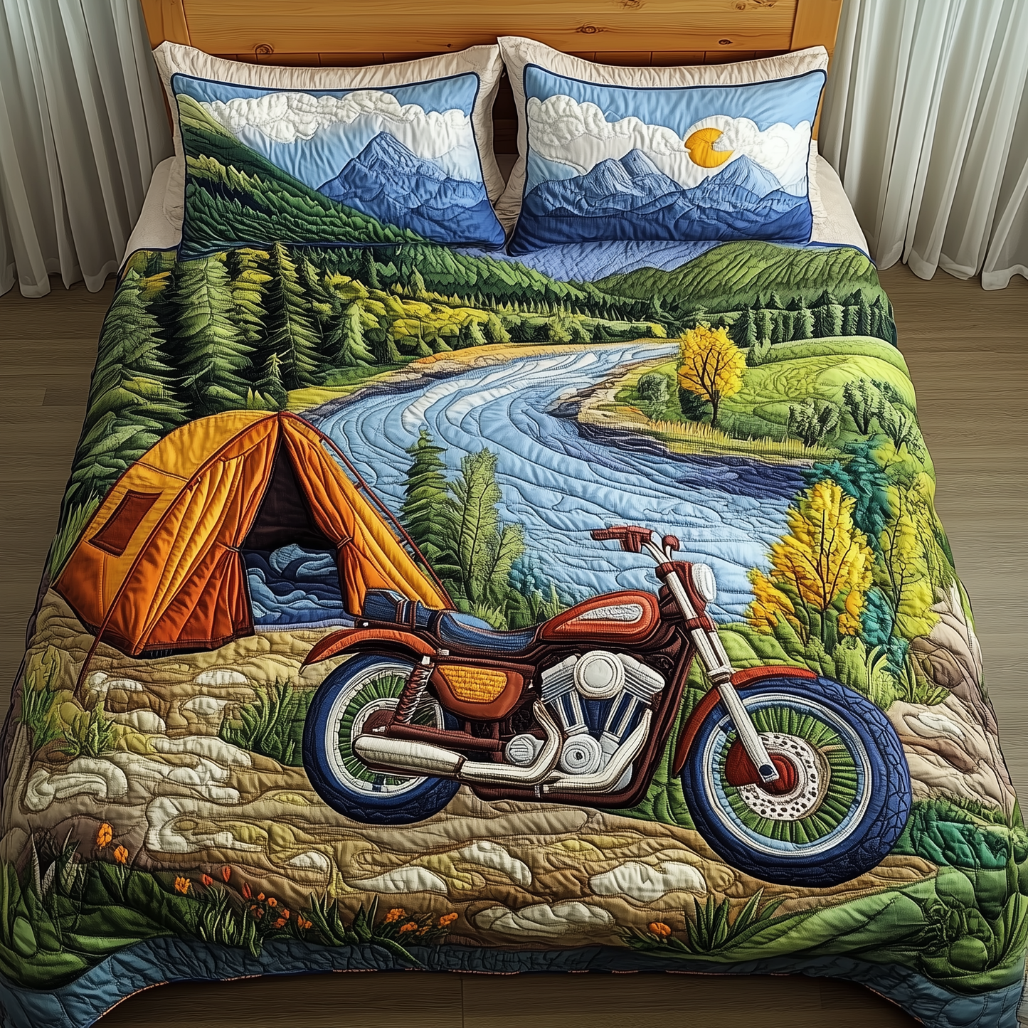 Adventure Awaits 3-Piece Quilted Bedding Set GFTOAB3067