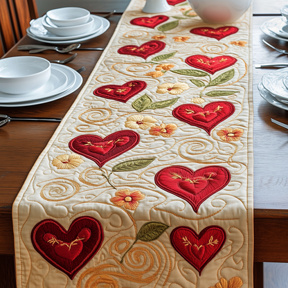 Flourishing Romance Quilted Table Runner GFTOAB3075