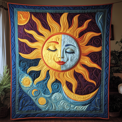 Solar and Lunar Symphony Quilted Blanket GFTOAB3108