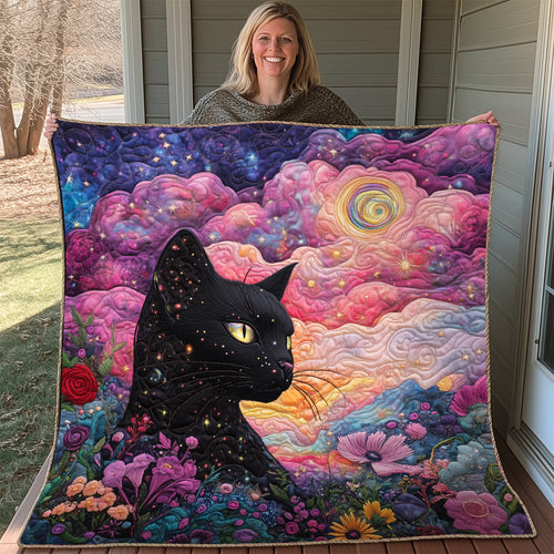 Interstellar Feline Quilted Blanket GFTOAB3146