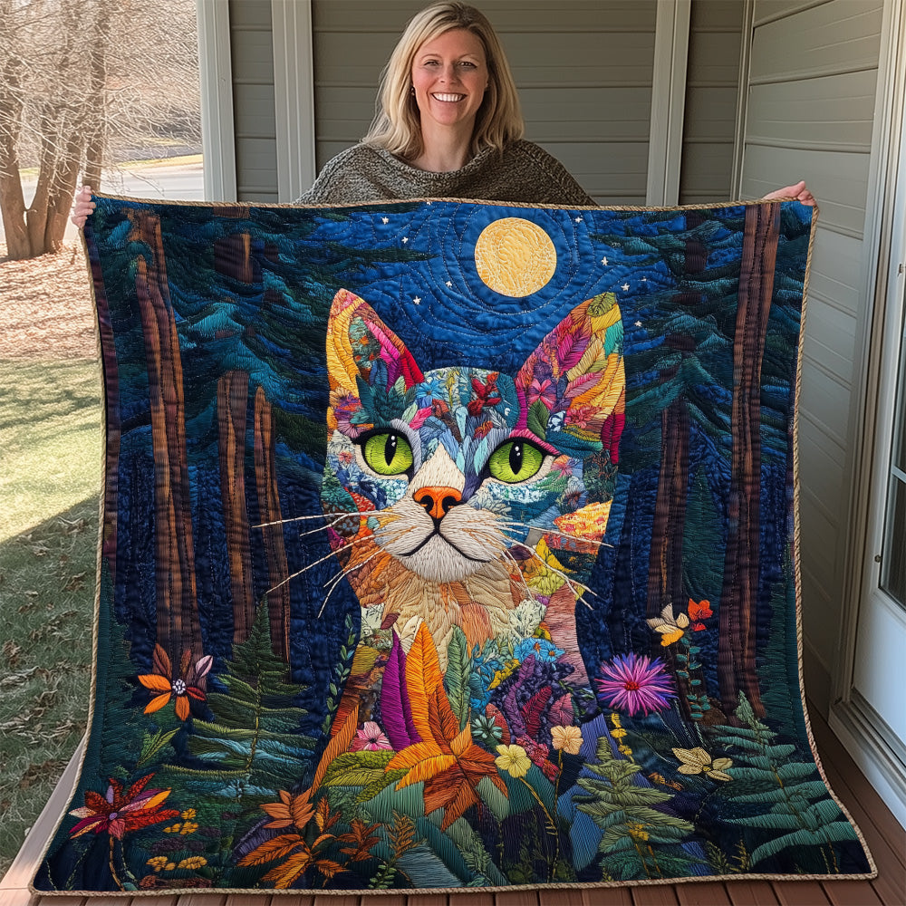 Forest Feline Quilted Blanket GFTOAB3148