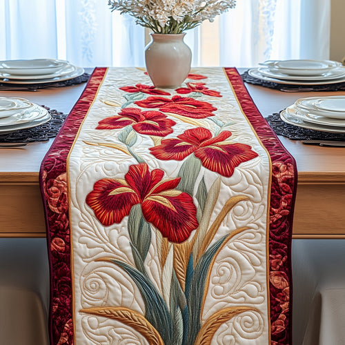 The Blooming Iris Quilted Table Runner GFTOAB3184