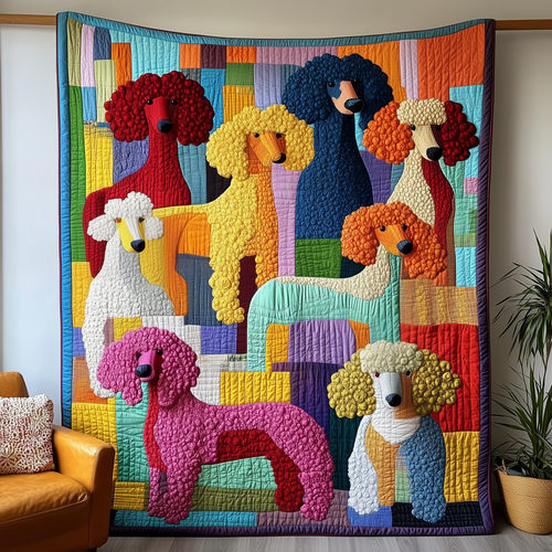 Poodle Quilted Blanket GFTOQA2282