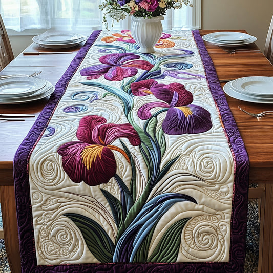 The Eternal Iris Quilted Table Runner GFTOAB3191