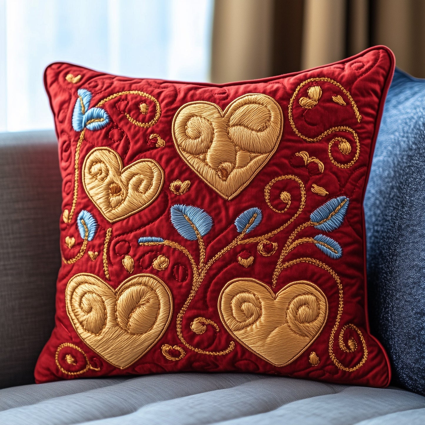 Love In Bloom Quilted Pillow Case GFTOAB3297