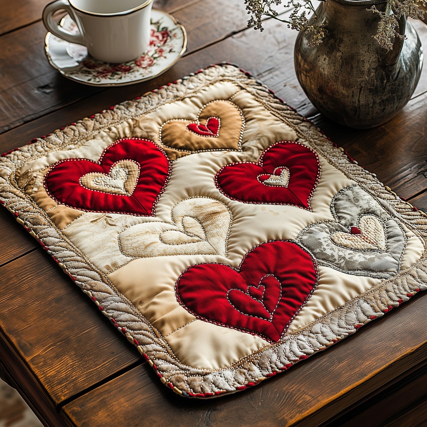 Keepsake Of Cupid Quilted Placemat GFTOAB3310