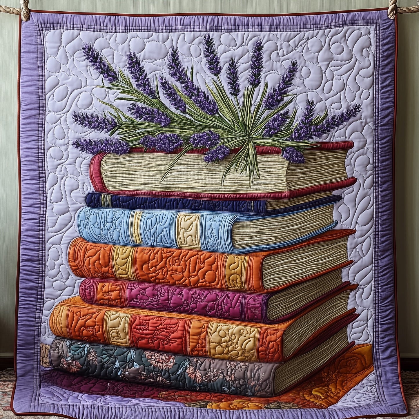 Wisdom in Purple Quilted Blanket GFTOAB3434