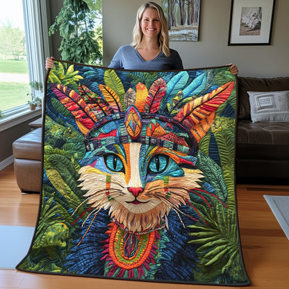 The Nomadic Cat Quilted Blanket GFTOAB3453