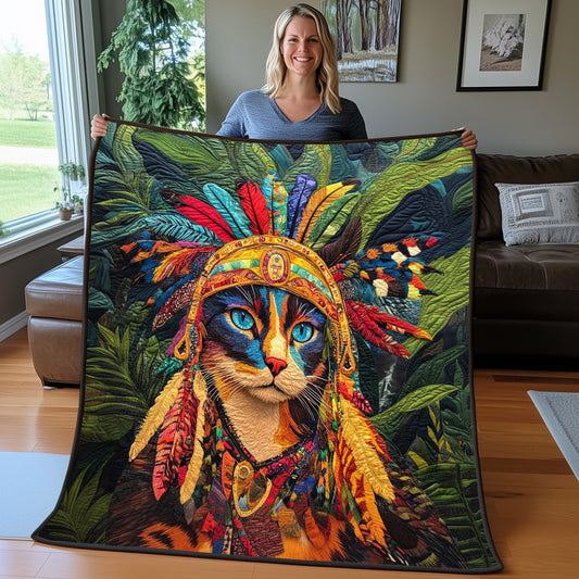The Nomadic Cat Quilted Blanket GFTOAB3454
