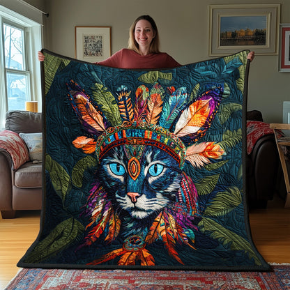 The Nomadic Cat Quilted Blanket GFTOAB3455