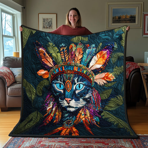 The Nomadic Cat Quilted Blanket GFTOAB3455